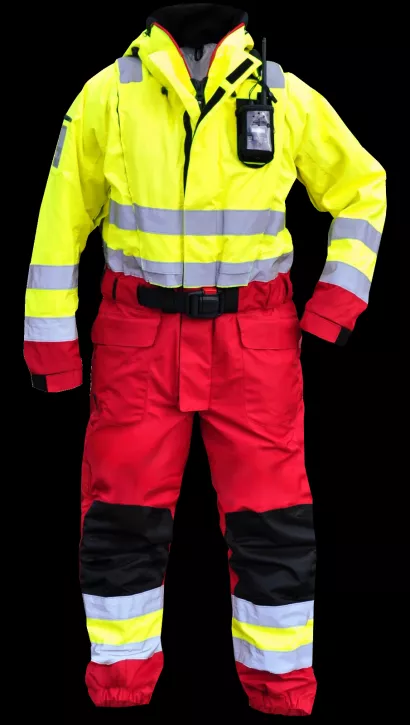 Ki Elements KI Suit 165 mit integrierter Rettungsweste 165N Gelb/Rot