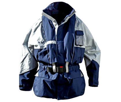 Te'Havs Cruising Jacke mit integrierter Rettungsweste 150N Blau/Grau Gr. XS