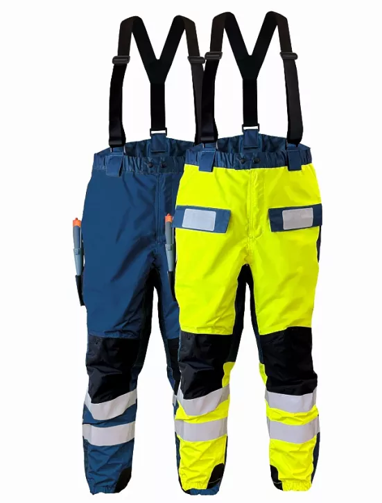 Ki Elements KI Pants Blau / Hi Viz Gelb