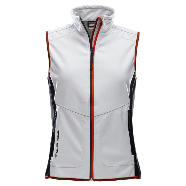 Marinepool Softshell-Damenweste Seaford Gr. S Weiss