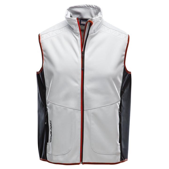 Marinepool Softshell-Herrenweste Seaford Gr. M Weiss