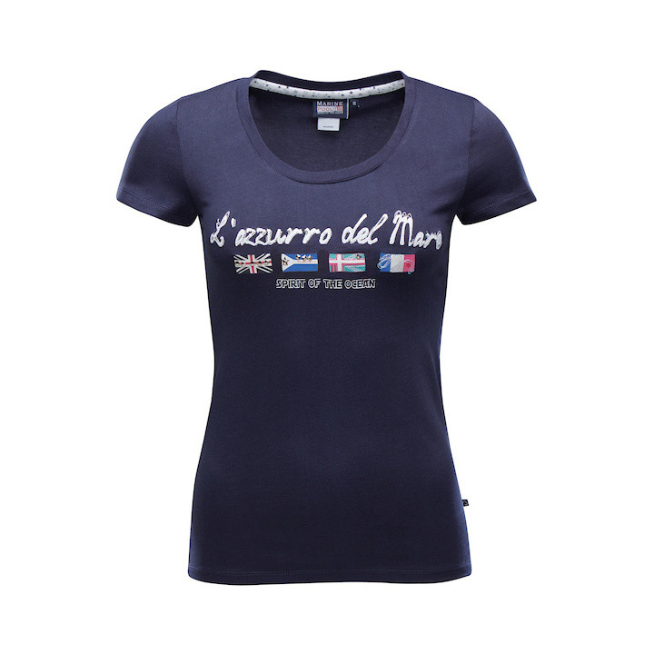 Marinepool Damen-T-Shirt Mare Gr. XS Navy