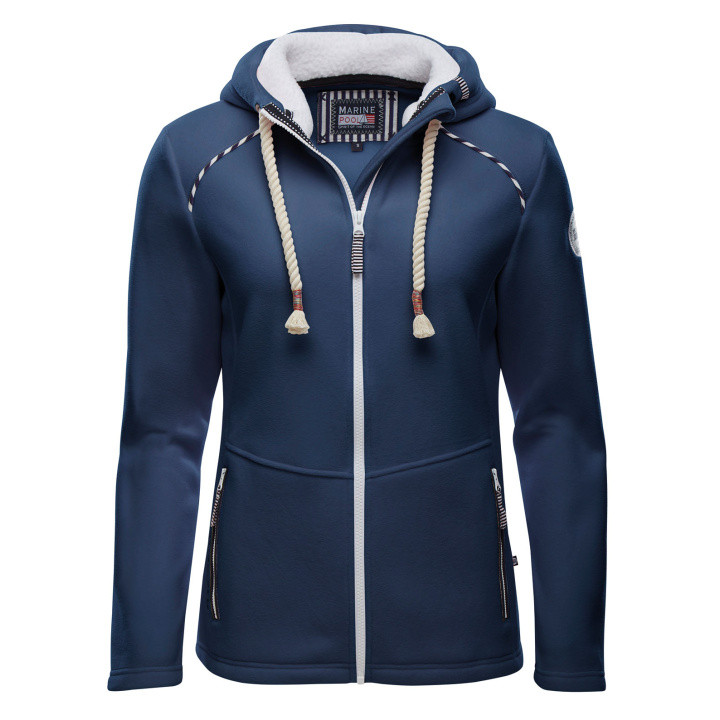 Marinepool Damen-Fleecejacke Tamara Gr. S Navy Marinepool Damen-Fleecejacke Tamara Gr. S Navy