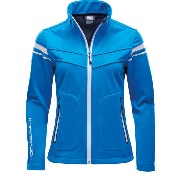 Marinepool Damen-Softshelljacke Nice Gr. XS Hellblau