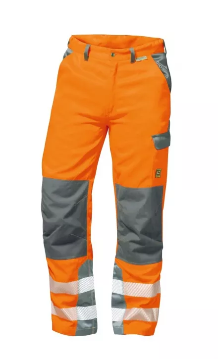Feldtmann Warnschutz-Bundhose Nizza Gr. 48 Orange/Grau