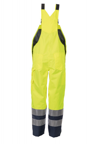 Planam Regen-Latzhose Gelb/Marine Gr. L