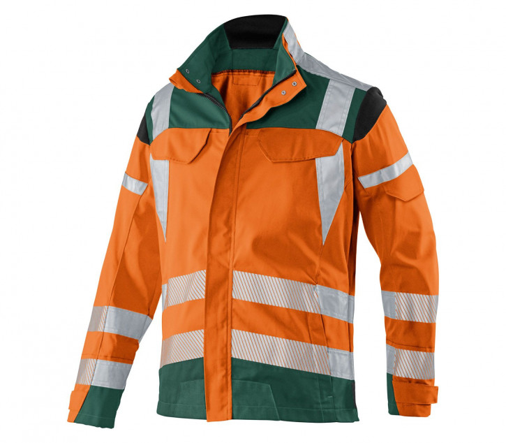 Kübler Reflectiq Warnschutz-Bundjacke Orange/Moosgrün gr. 64